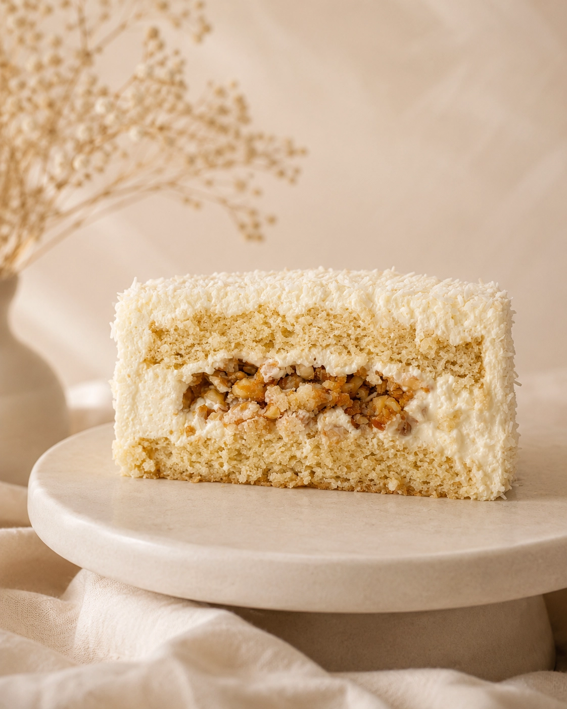 Raffaello — Кокосовый бисквит · сливочный крем · миндаль