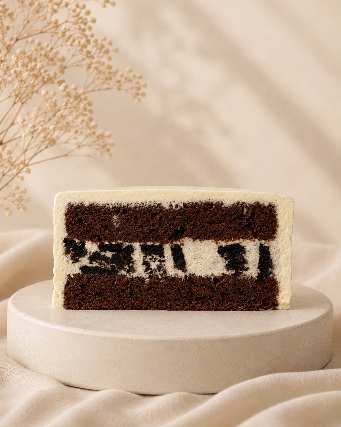 Oreo — Шоколадный бисквит · крем-чиз · вишнёвое кюли
